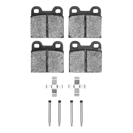 Dynamic Friction Co Active Performance Pads and Hardware Kit, High Friction, High Torque/Aggressive Initial Bite, Rear 1115-0030-02